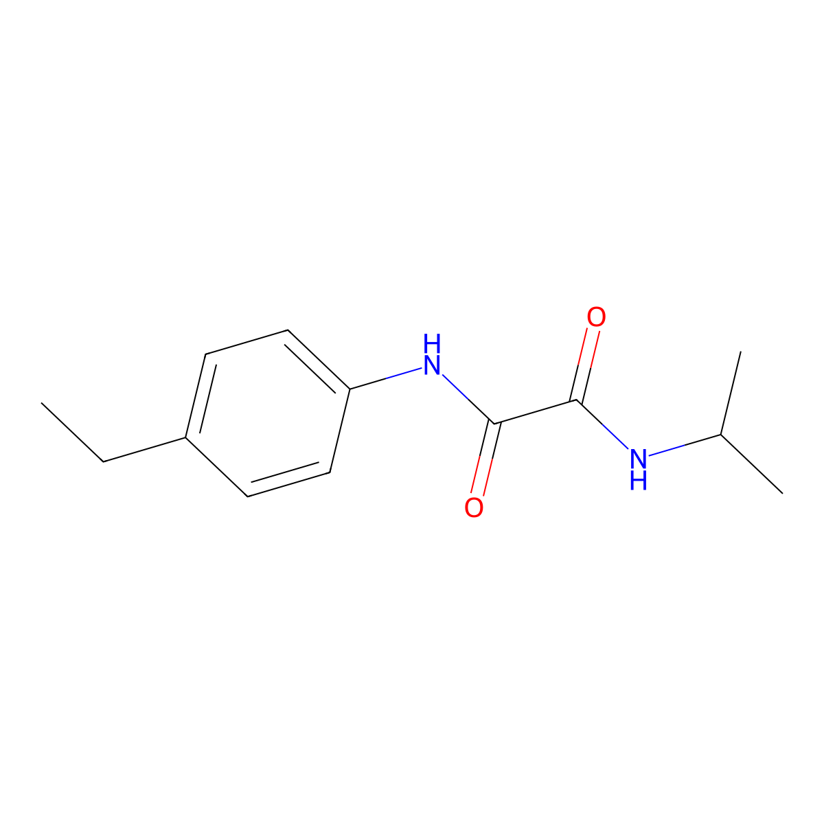 N-(4-ethylphenyl)-N'-(propan-2-yl)ethanediamide molecular structure, CAS 346445-52-1