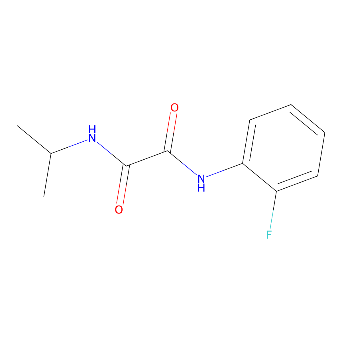 N1-(2-fluorophenyl)-N2-isopropyloxalamide molecular structure, CAS 346445-55-4