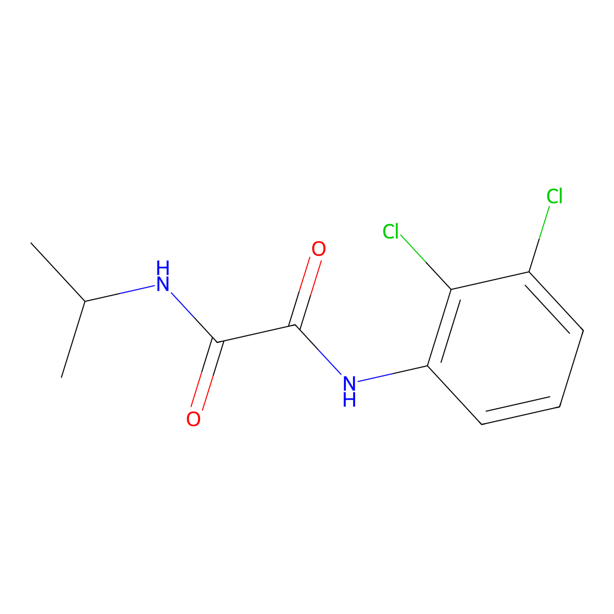 N-(2,3-dichlorophenyl)-N'-propan-2-yloxamide molecular structure, CAS 346445-64-5