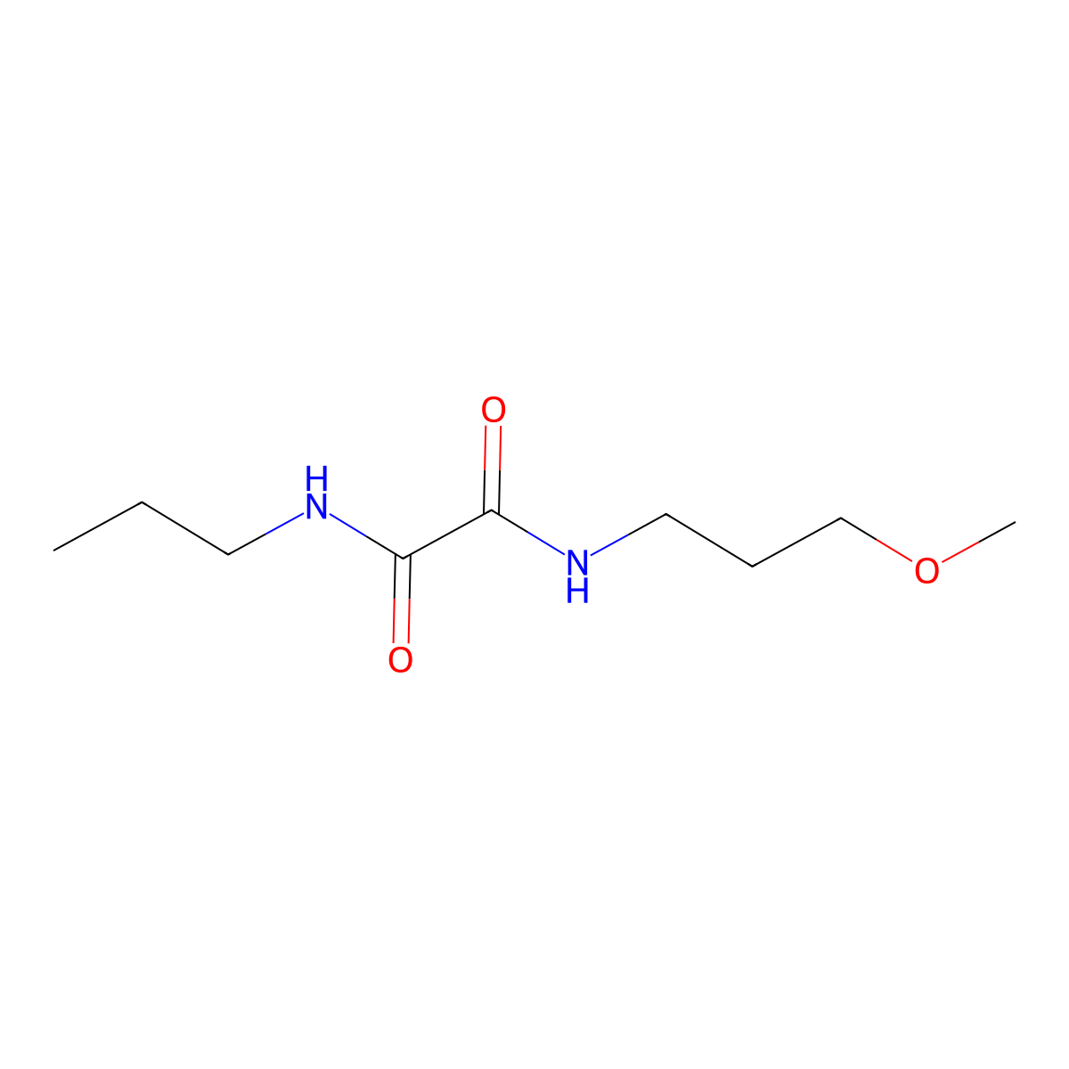N-(3-methoxypropyl)-N'-propylethanediamide molecular structure, CAS 346445-78-1