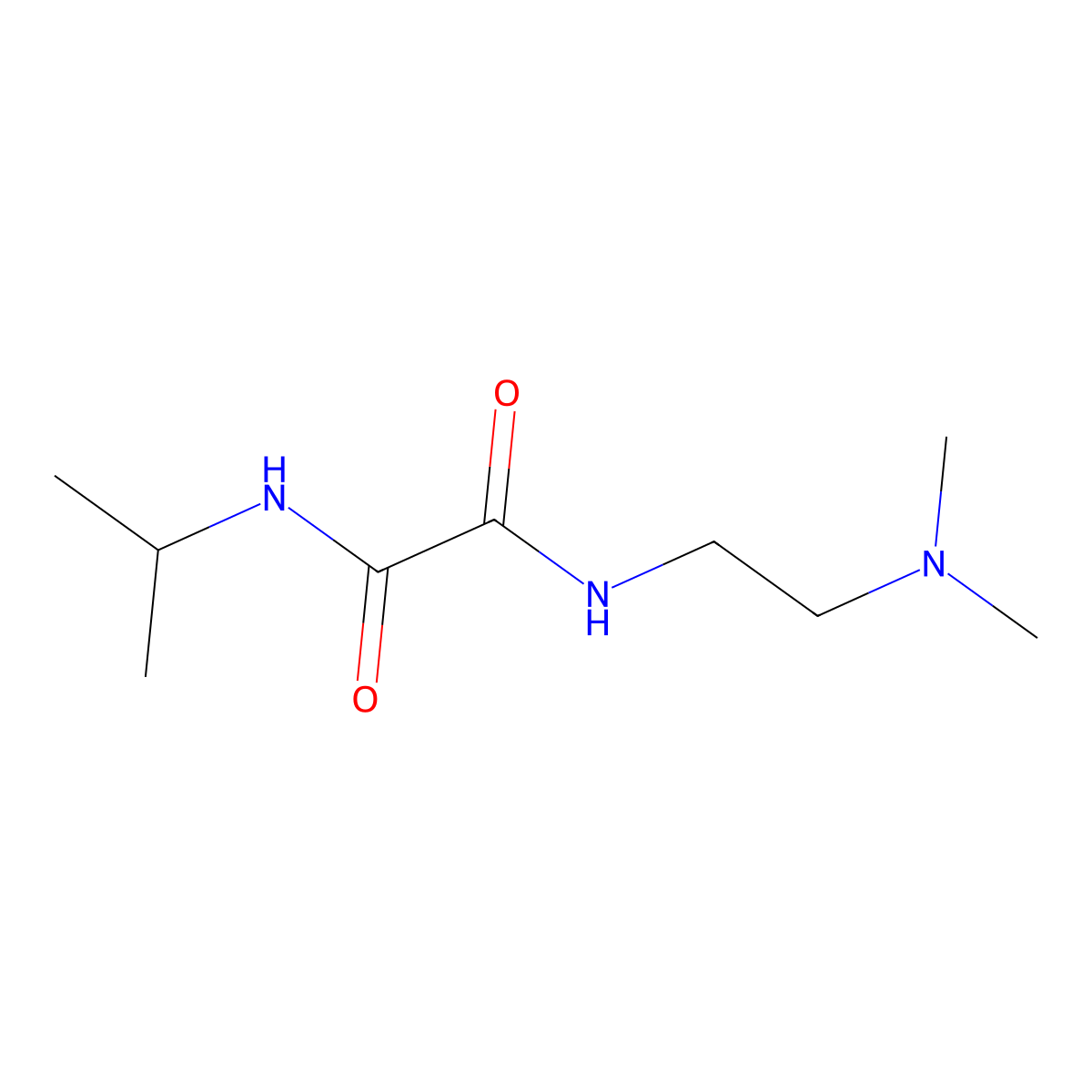 N-[2-(dimethylamino)ethyl]-N'-(propan-2-yl)ethanediamide molecular structure, CAS 346445-86-1
