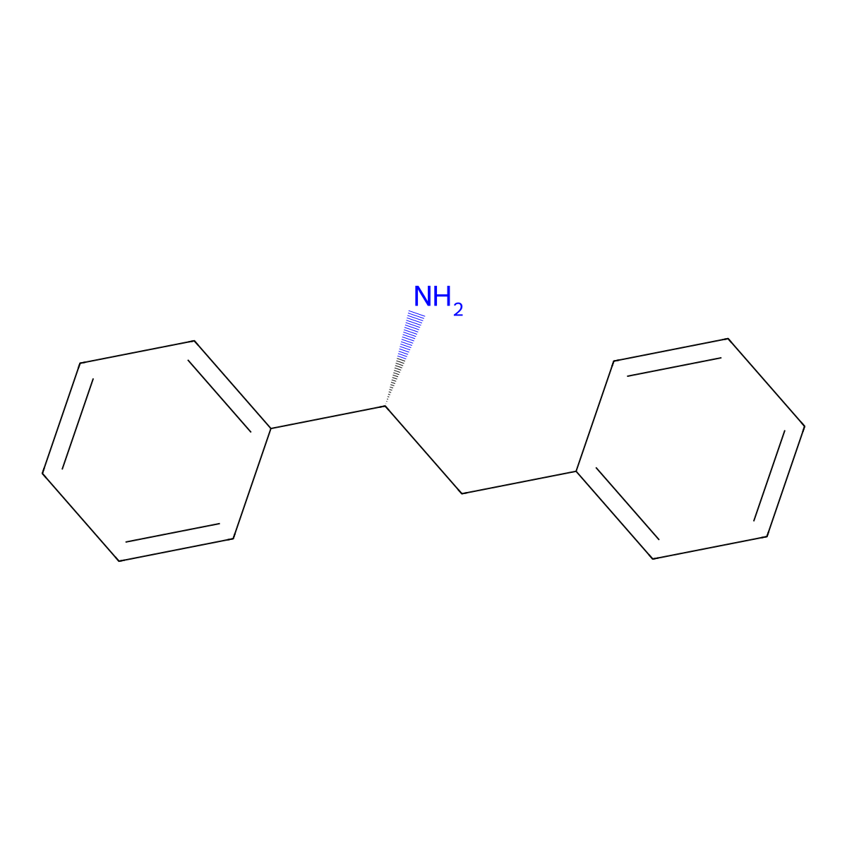 (1R)-1,2-diphenylethan-1-amine molecular structure, CAS 34645-25-5