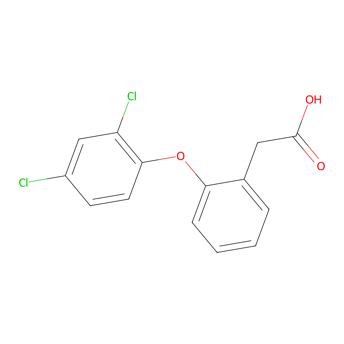 Fenclofenac molecular structure, CAS 34645-84-6