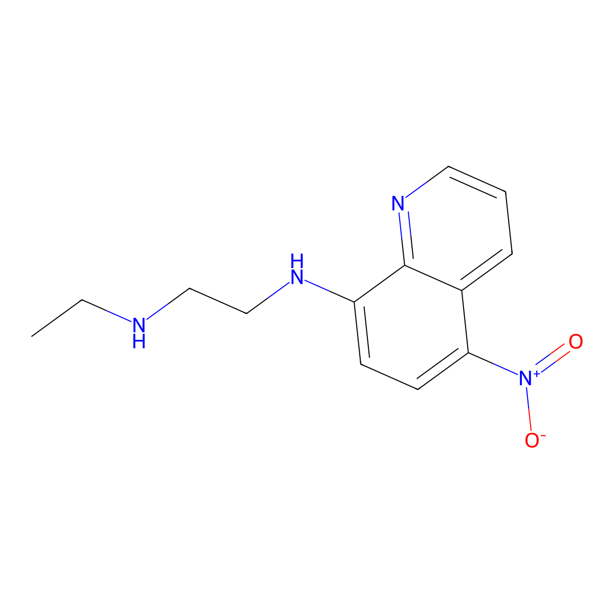 N-ethyl-N'-(5-nitroquinolin-8-yl)ethane-1,2-diamine molecular structure, CAS 346459-23-2