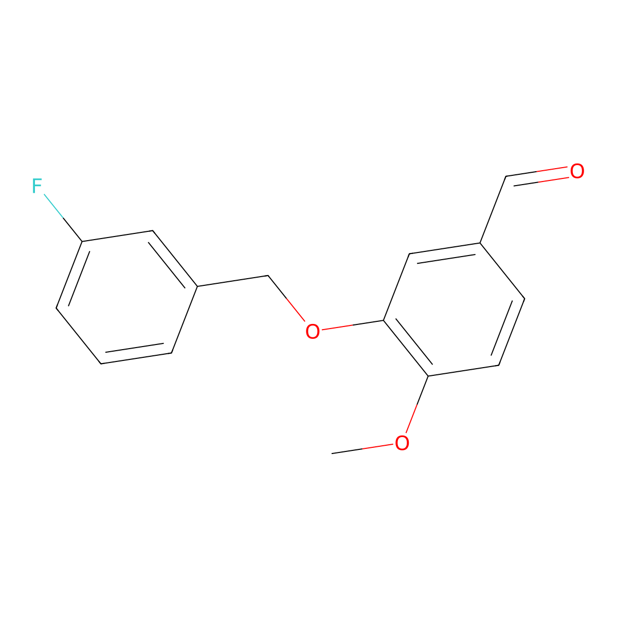 3-[(3-Fluorobenzyl)oxy]-4-methoxybenzaldehyde molecular structure, CAS 346459-53-8