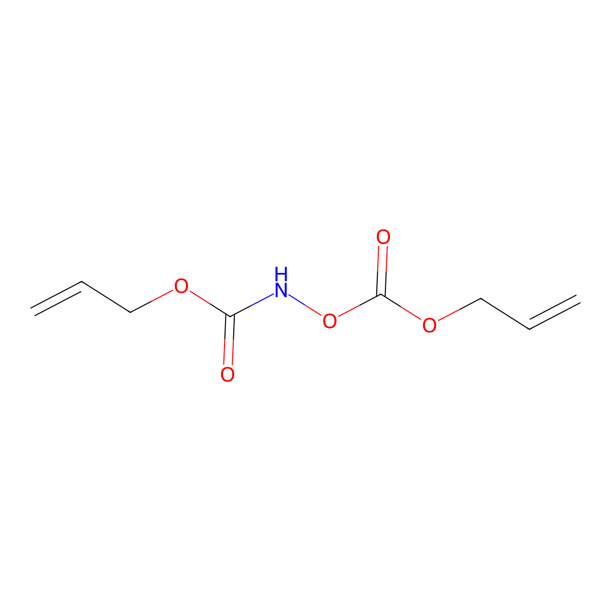 Allyl ((allyloxy)carbonyl)oxycarbamate molecular structure, CAS 346460-99-9