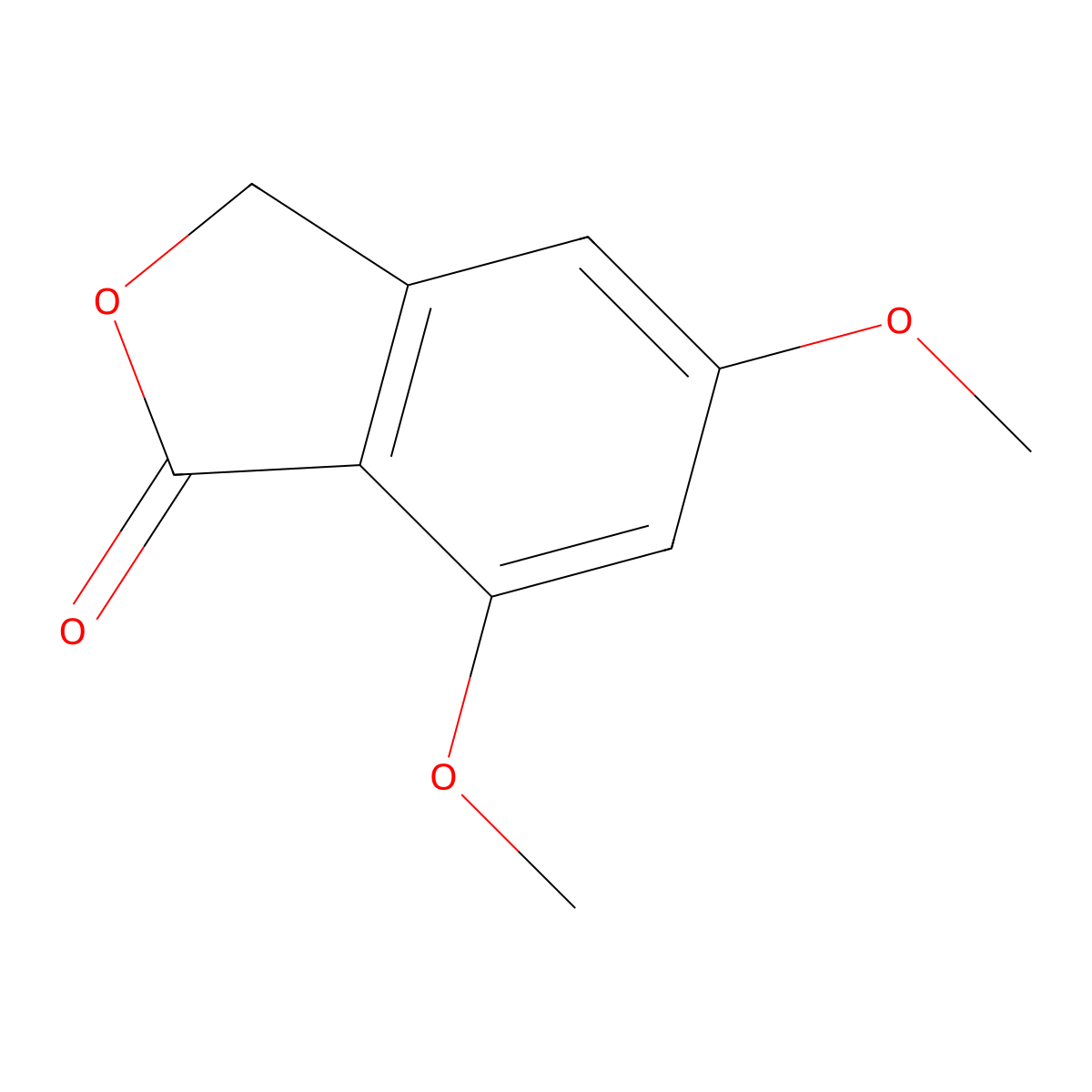 5,7-Dimethoxyphthalide molecular structure, CAS 3465-69-8