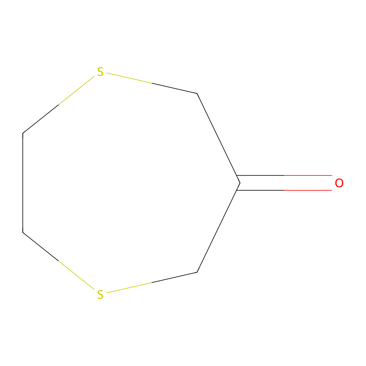 1,4-Dithiepan-6-one molecular structure, CAS 34654-19-8