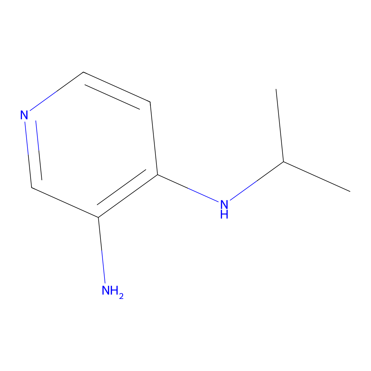 N4-(1-Methylethyl)-3,4-pyridinediamine molecular structure, CAS 34654-20-1