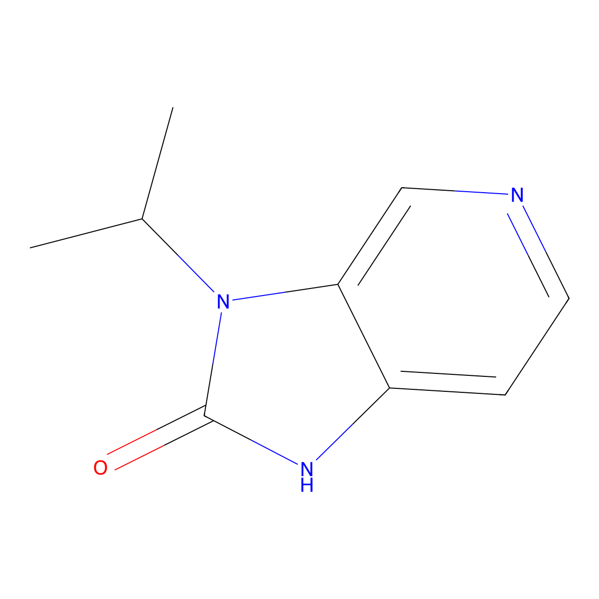 3-isopropyl-1H-imidazo[4,5-c]pyridin-2(3H)-one molecular structure, CAS 34654-23-4