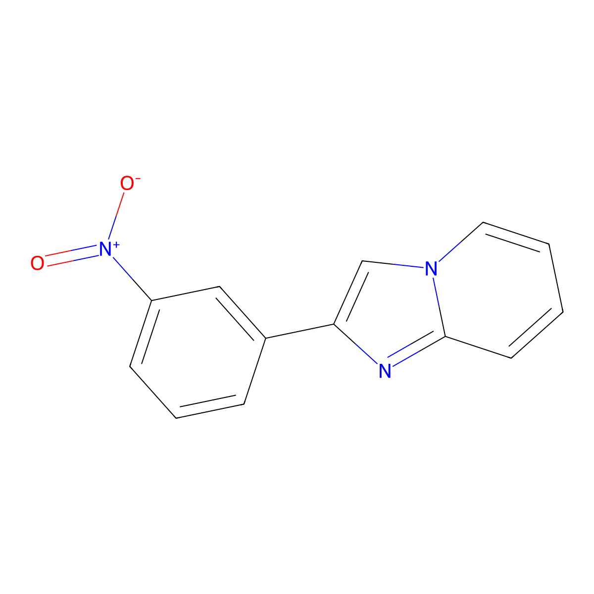 2-(3-Nitrophenyl)imidazo[1,2-a]pyridine molecular structure, CAS 34658-67-8