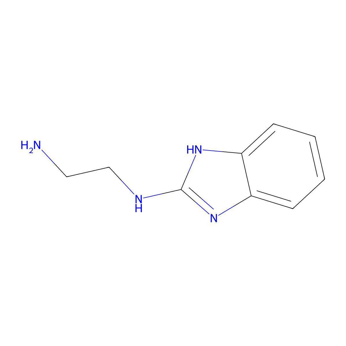N1-(1H-Benzo[d]imidazol-2-yl)ethane-1,2-diamine molecular structure, CAS 34658-81-6