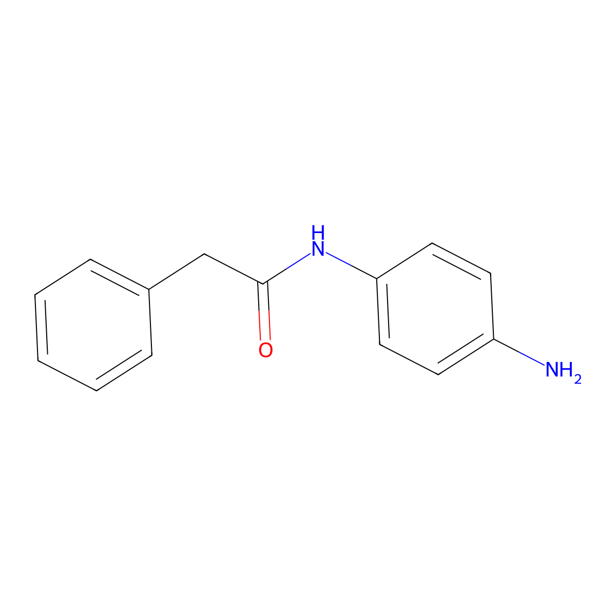 N-(4-aminophenyl)-2-phenylacetamide molecular structure, CAS 346583-86-6