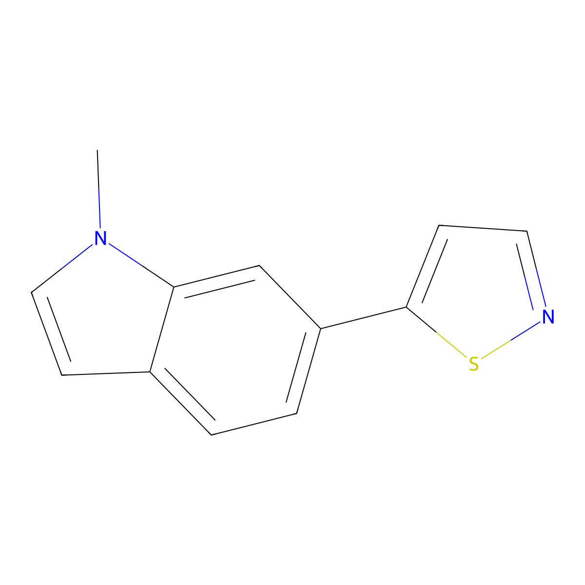 6-(5-Isothiazolyl)-1-methyl-1H-indole molecular structure, CAS 346585-13-5