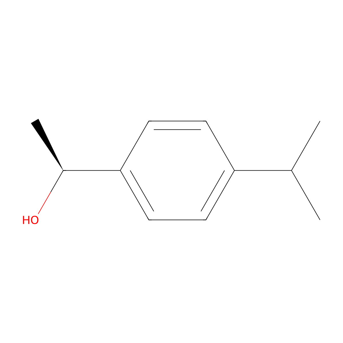 (1S)-1-(4-(propan-2-yl)phenyl)ethan-1-ol molecular structure, CAS 346585-61-3