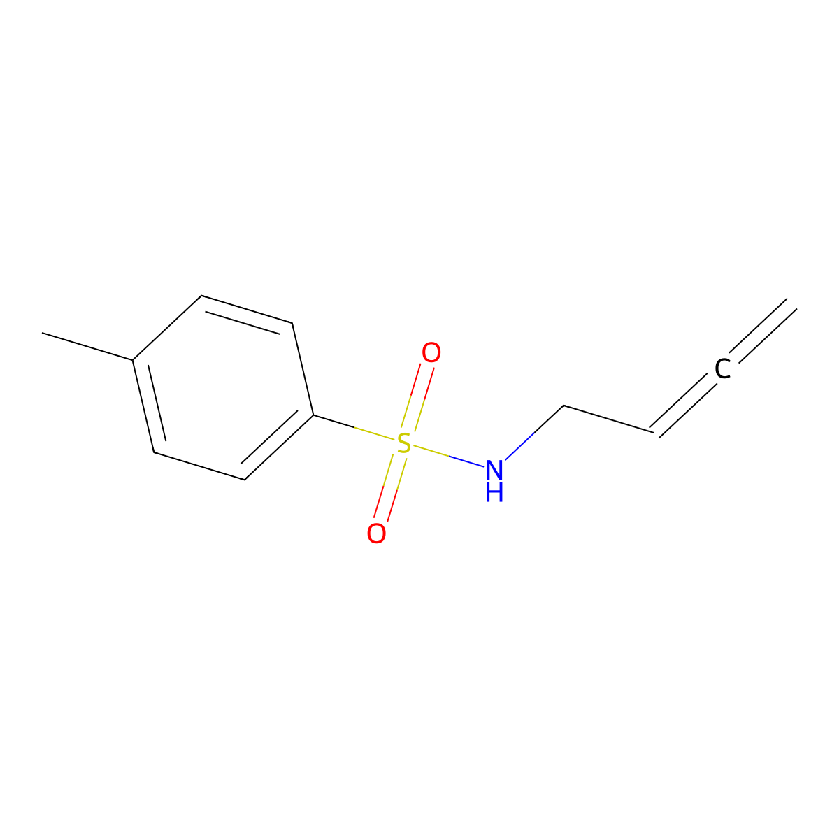 N-(buta-2,3-dien-1-yl)-4-methylbenzenesulfonamide molecular structure, CAS 346587-69-7