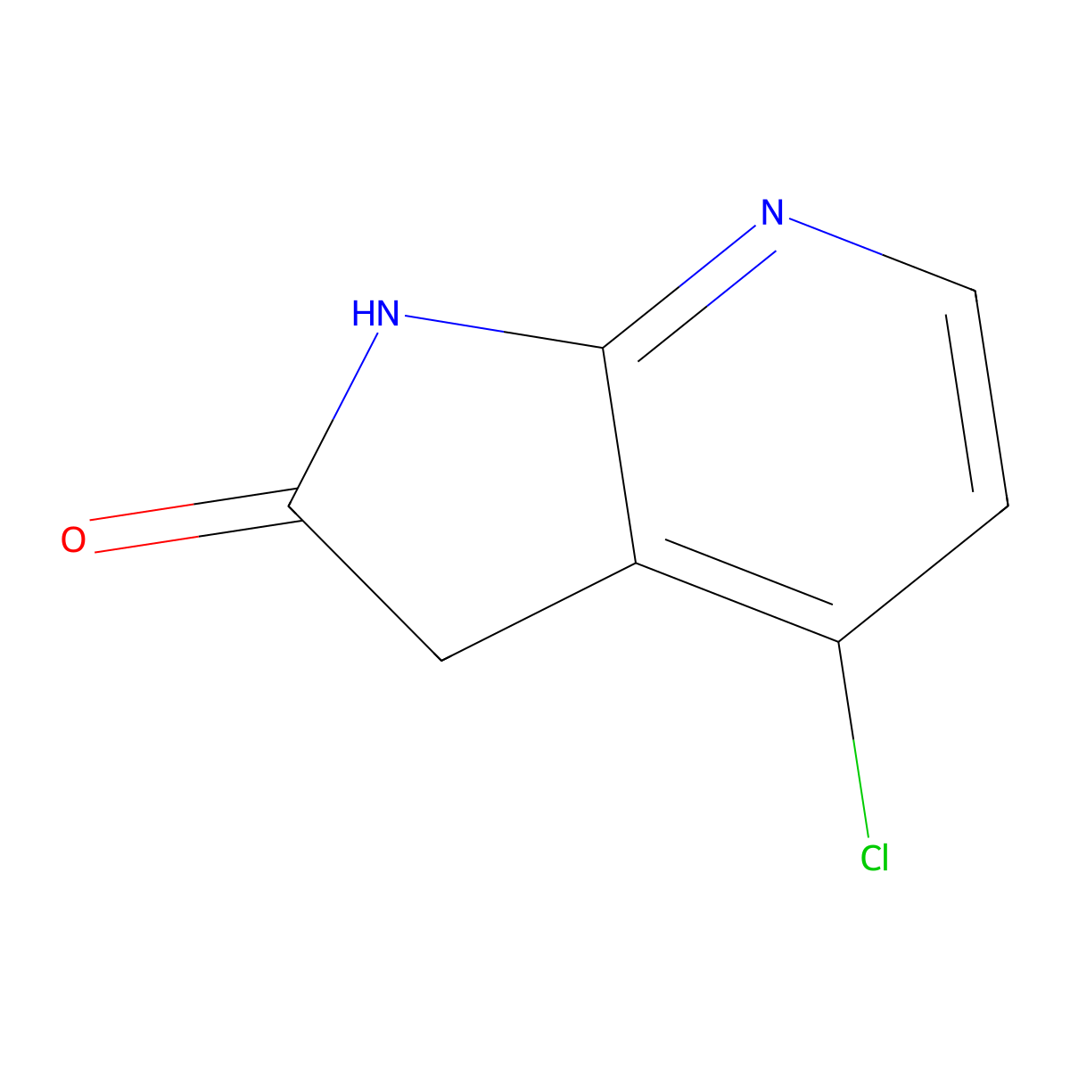 4-Chloro-1H-pyrrolo[2,3-B]pyridin-2(3H)-one molecular structure, CAS 346599-62-0