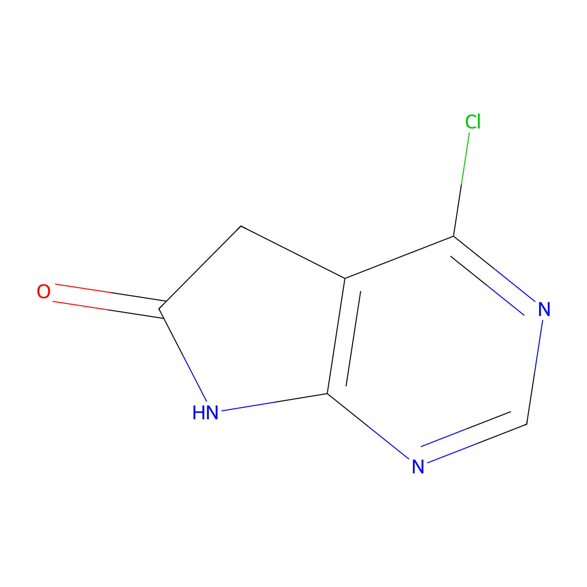 4-chloro-5H,6H,7H-pyrrolo[2,3-d]pyrimidin-6-one molecular structure, CAS 346599-63-1