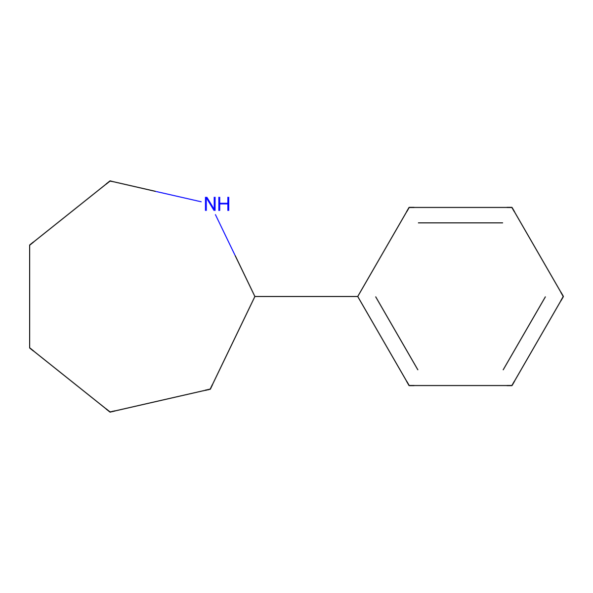 2-Phenylazepane molecular structure, CAS 3466-82-8
