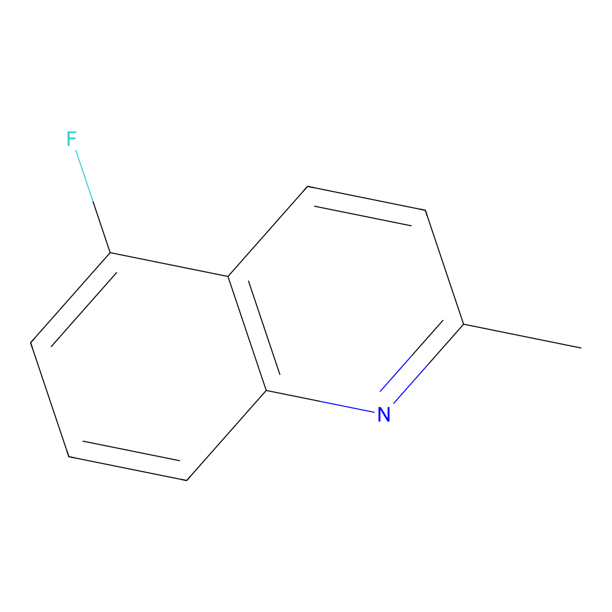 5-Fluoro-2-methylquinoline molecular structure, CAS 346604-38-4