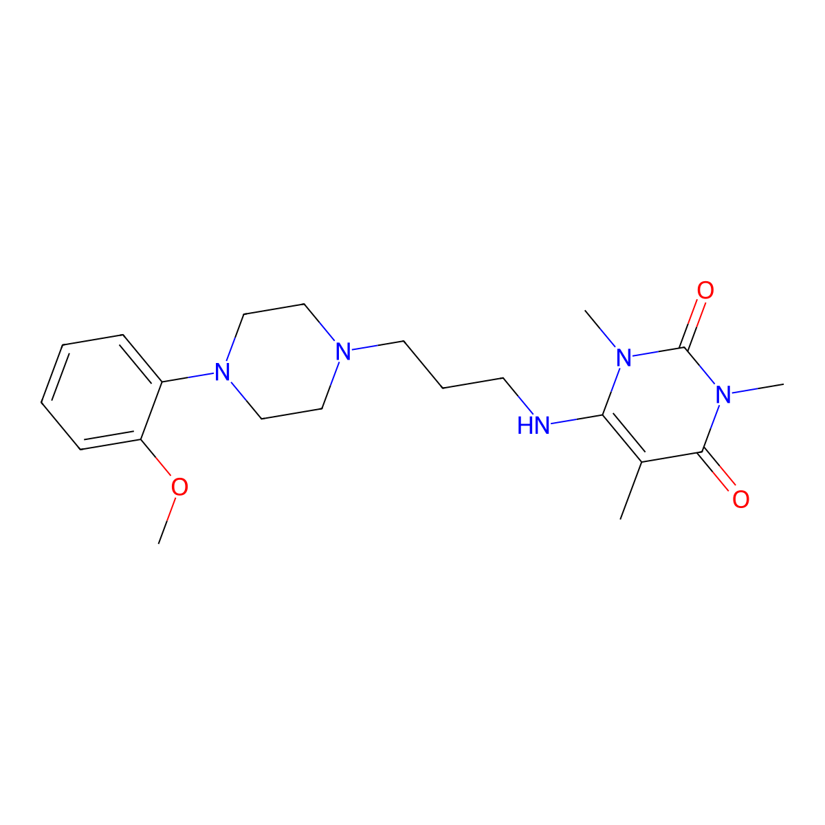 5-Methylurapidil molecular structure, CAS 34661-85-3