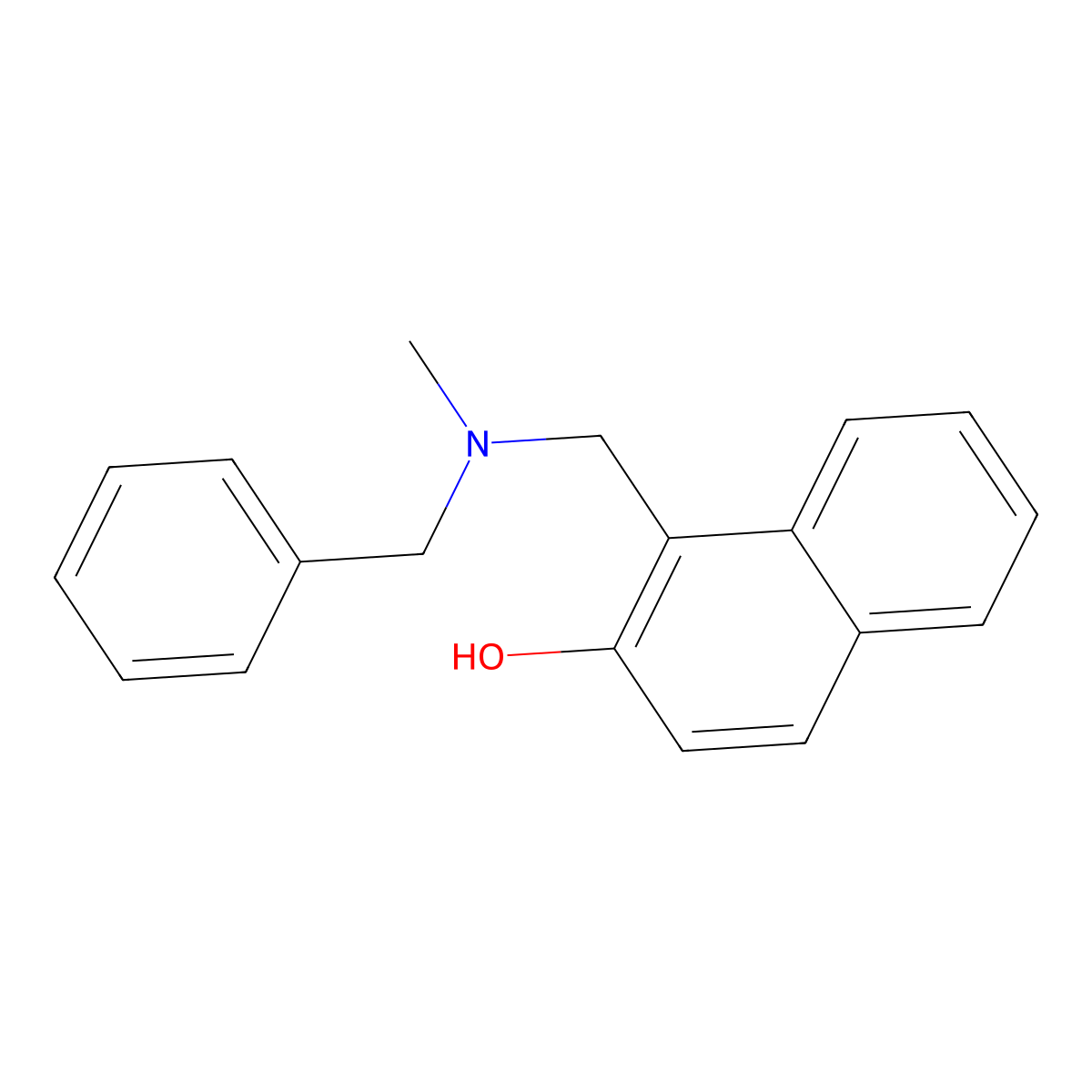 1-{[Benzyl(methyl)amino]methyl}-2-naphthol molecular structure, CAS 346612-95-1