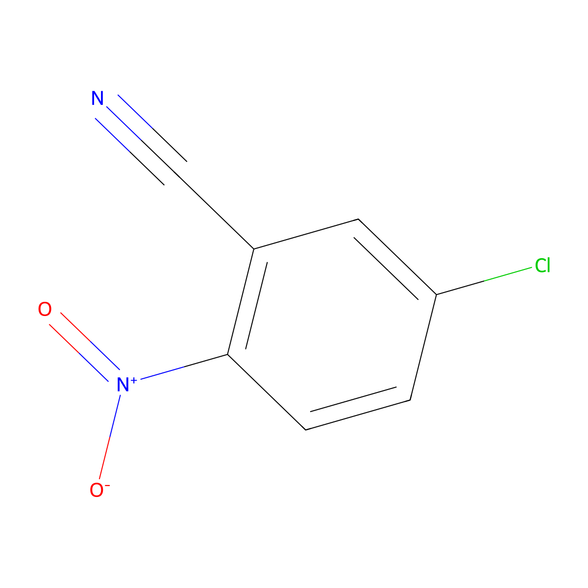 5-Chloro-2-nitrobenzonitrile molecular structure, CAS 34662-31-2