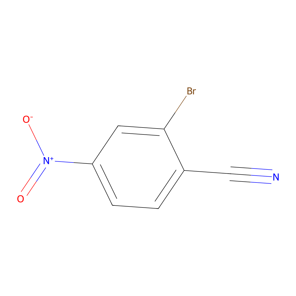2-Bromo-4-nitrobenzonitrile molecular structure, CAS 34662-35-6