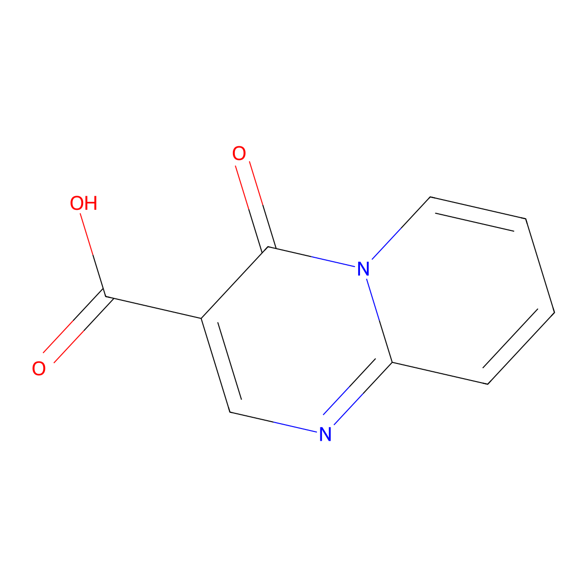 4-Oxo-4H-pyrido[1,2-a]pyrimidine-3-carboxylic acid molecular structure, CAS 34662-58-3