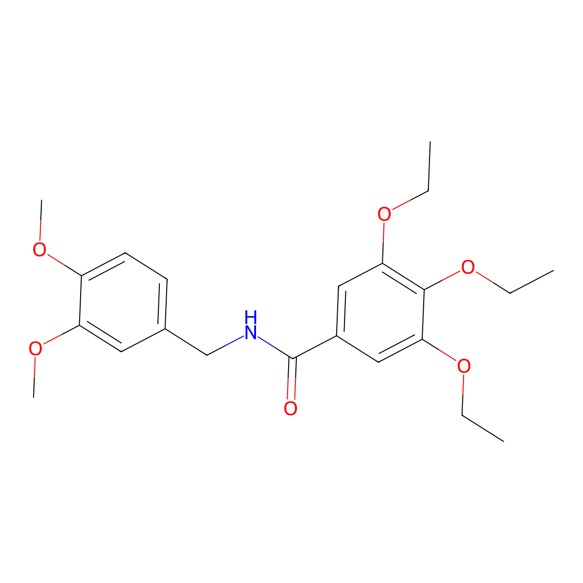 N-[(3,4-dimethoxyphenyl)methyl]-3,4,5-triethoxybenzamide molecular structure, CAS 346638-29-7