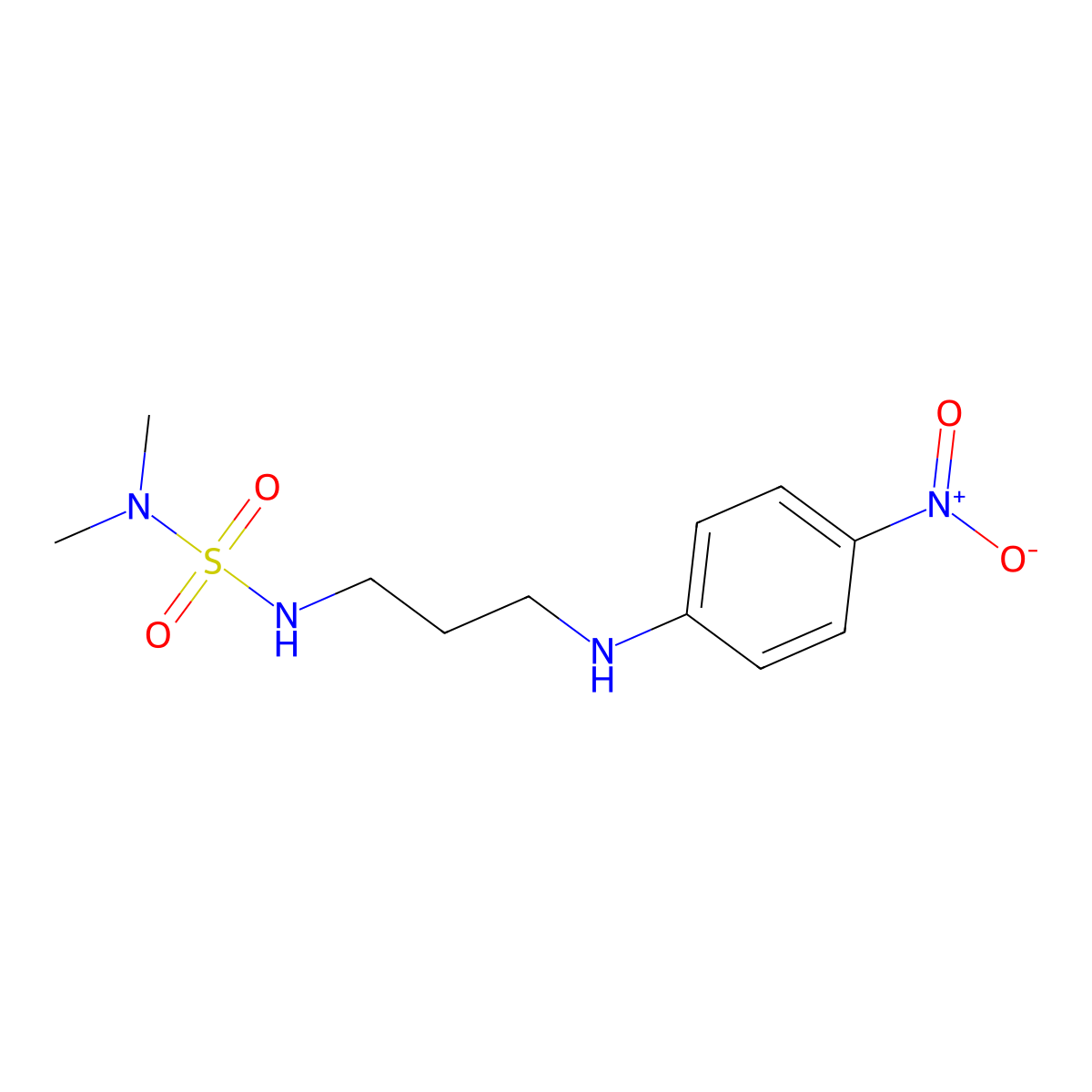 1-[3-(Dimethylsulfamoylamino)propylamino]-4-nitrobenzene molecular structure, CAS 346642-18-0