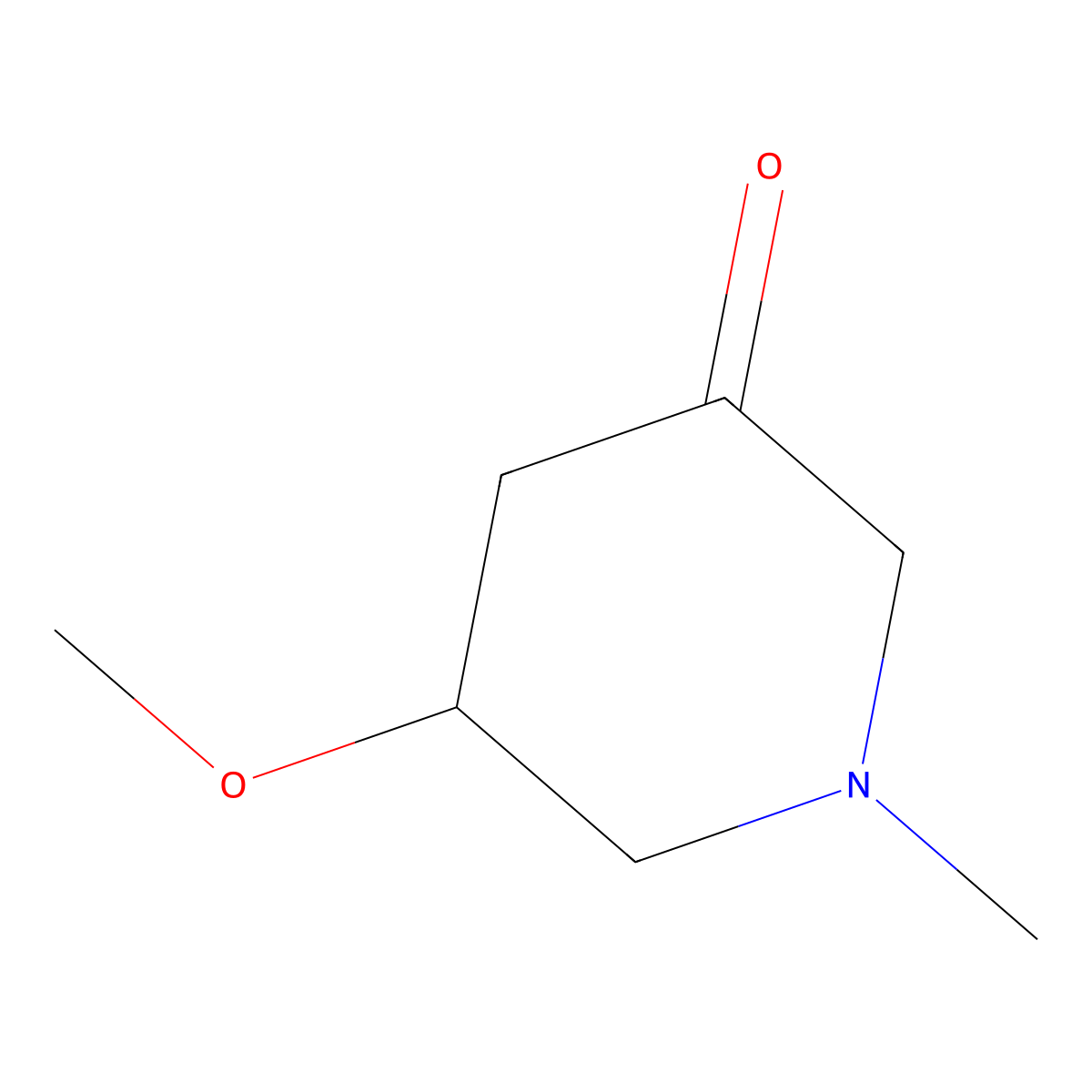 5-Methoxy-1-methylpiperidin-3-one molecular structure, CAS 346655-76-3