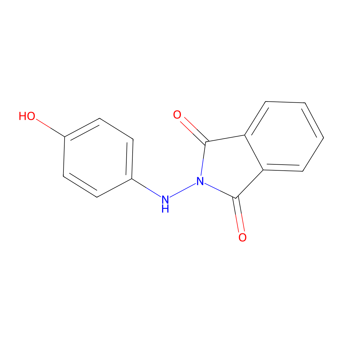 2-[(4-hydroxyphenyl)amino]-1H-isoindole-1,3(2H)-dione molecular structure, CAS 346663-51-2
