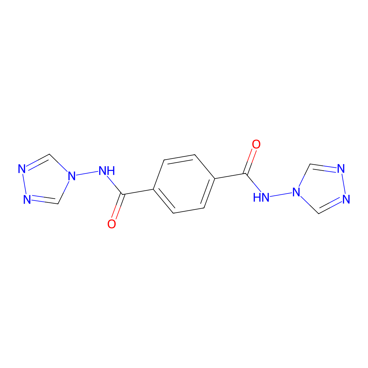 N1,N4-Bis(4H-1,2,4-triazol-4-YL)-1,4-benzenedicarboxamide molecular structure, CAS 346663-62-5