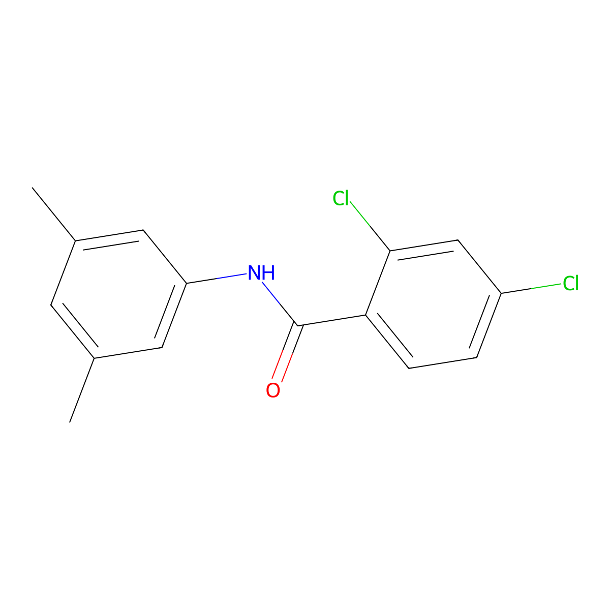 2,4-Dichloro-N-(3,5-dimethylphenyl)benzamide molecular structure, CAS 346690-75-3