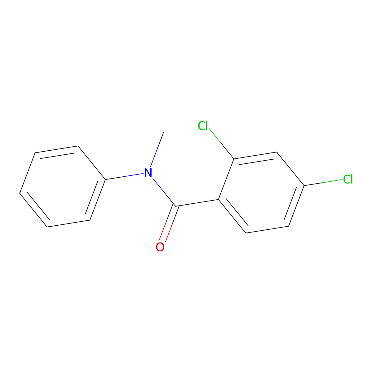 2,4-dichloro-N-methyl-N-phenylbenzamide molecular structure, CAS 346690-78-6