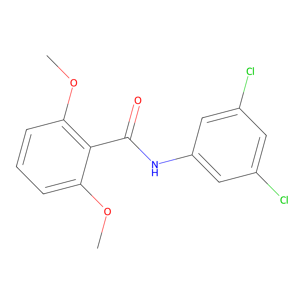 N-(3,5-dichlorophenyl)-2,6-dimethoxybenzamide molecular structure, CAS 346691-16-5