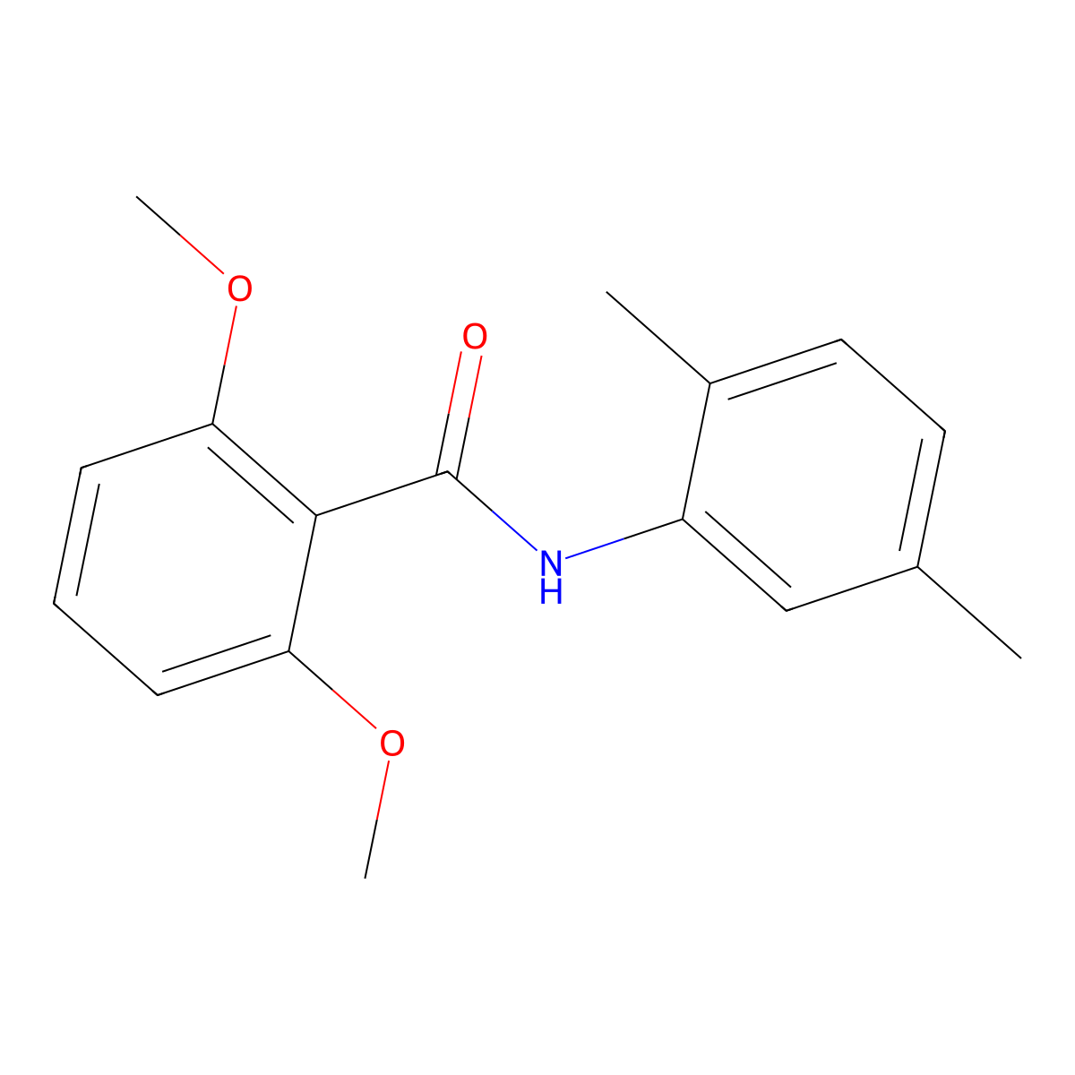 N-(2,5-dimethylphenyl)-2,6-dimethoxybenzamide molecular structure, CAS 346691-19-8