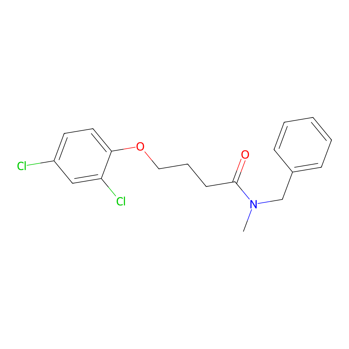 N-Benzyl-4-(2,4-dichlorophenoxy)-N-methylbutanamide molecular structure, CAS 346692-26-0