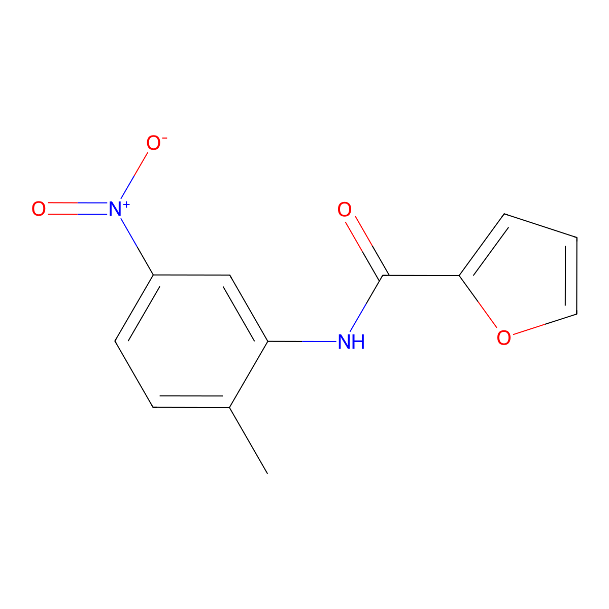 N-(2-methyl-5-nitrophenyl)furan-2-carboxamide molecular structure, CAS 346692-59-9