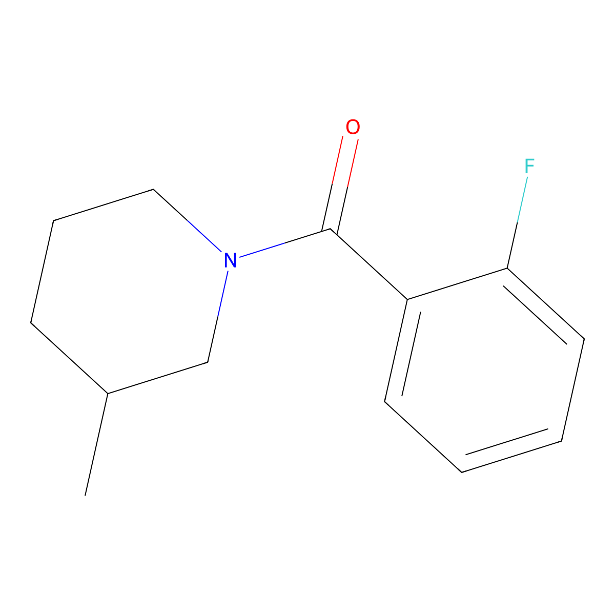 2-Fluorophenyl 3-methylpiperidyl ketone molecular structure, CAS 346692-66-8