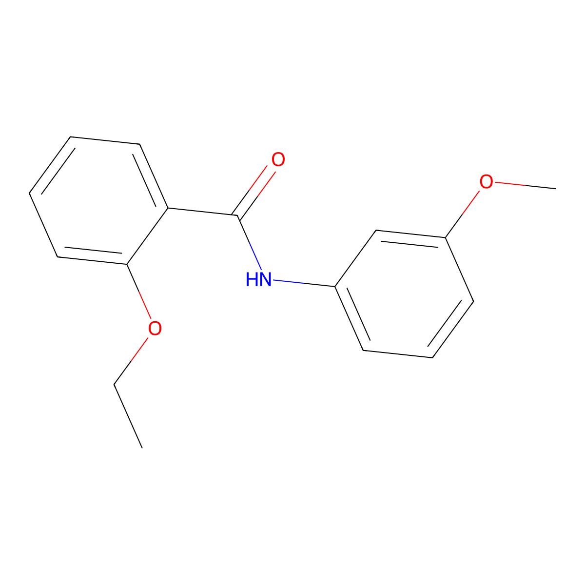 2-ethoxy-N-(3-methoxyphenyl)benzamide molecular structure, CAS 346692-68-0
