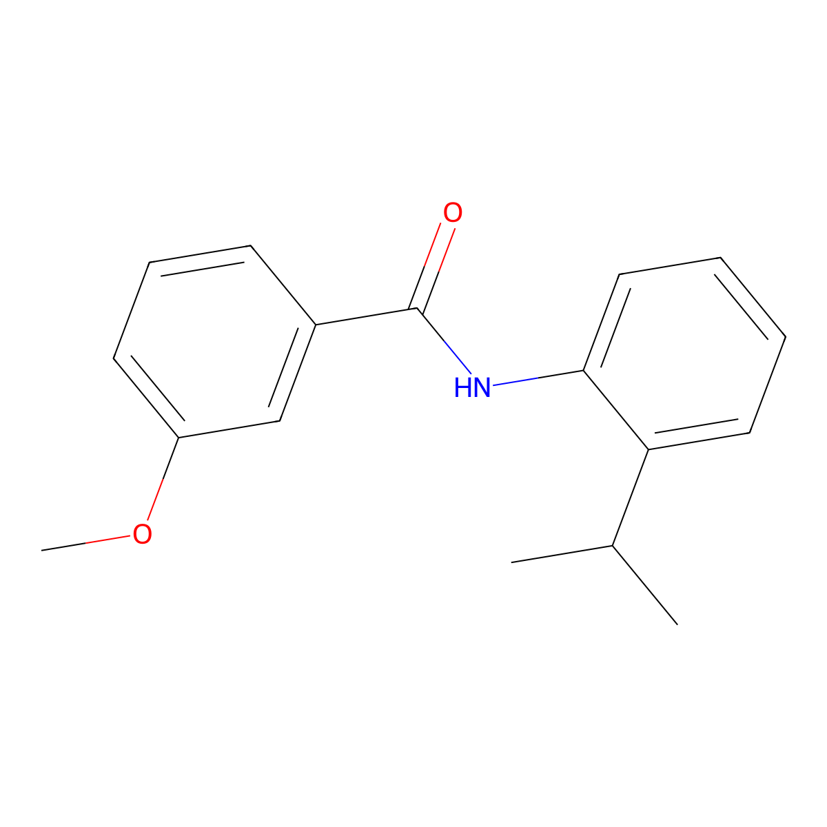 3-methoxy-N-(2-propan-2-ylphenyl)benzamide molecular structure, CAS 346692-73-7