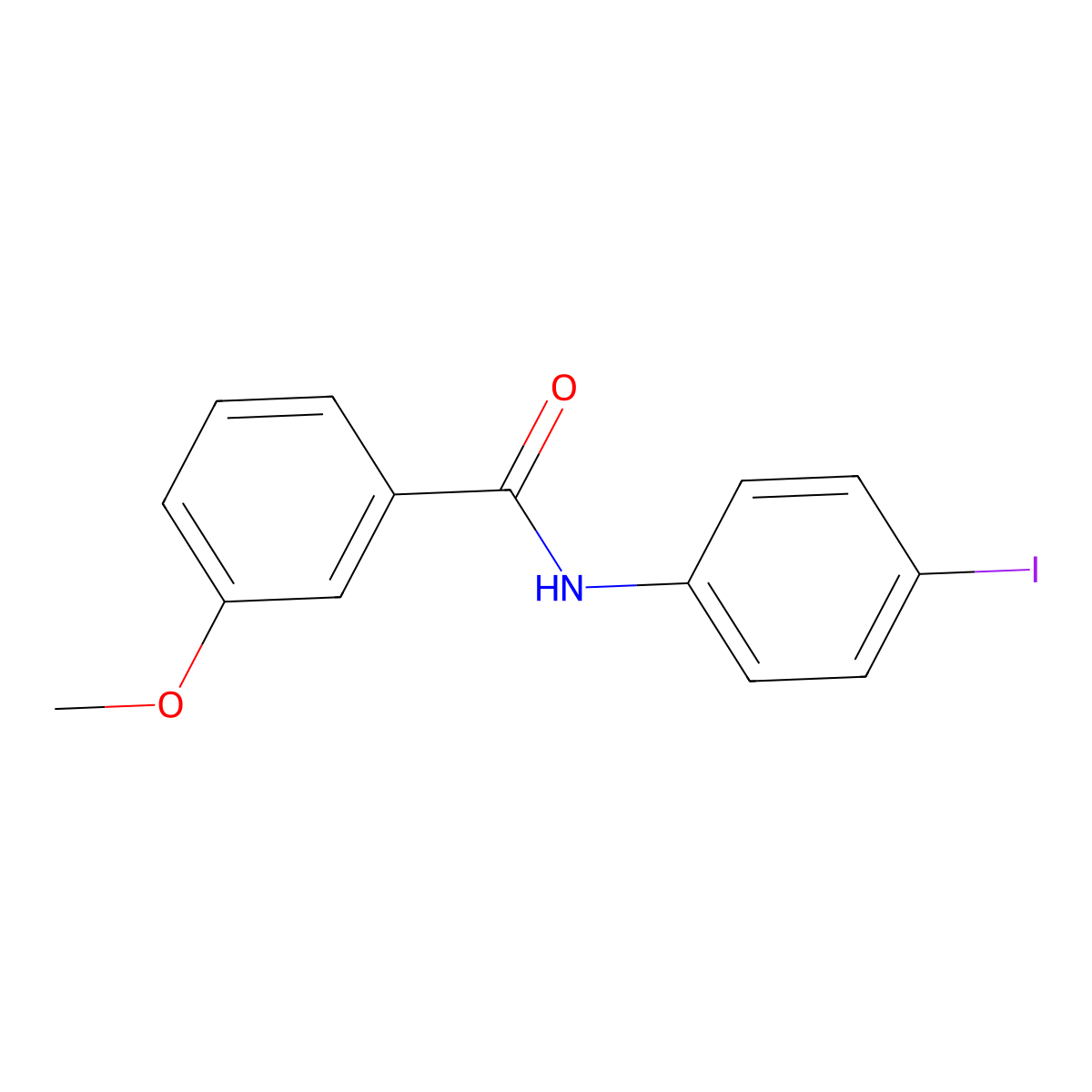 N-(4-iodophenyl)-3-methoxybenzamide molecular structure, CAS 346692-78-2