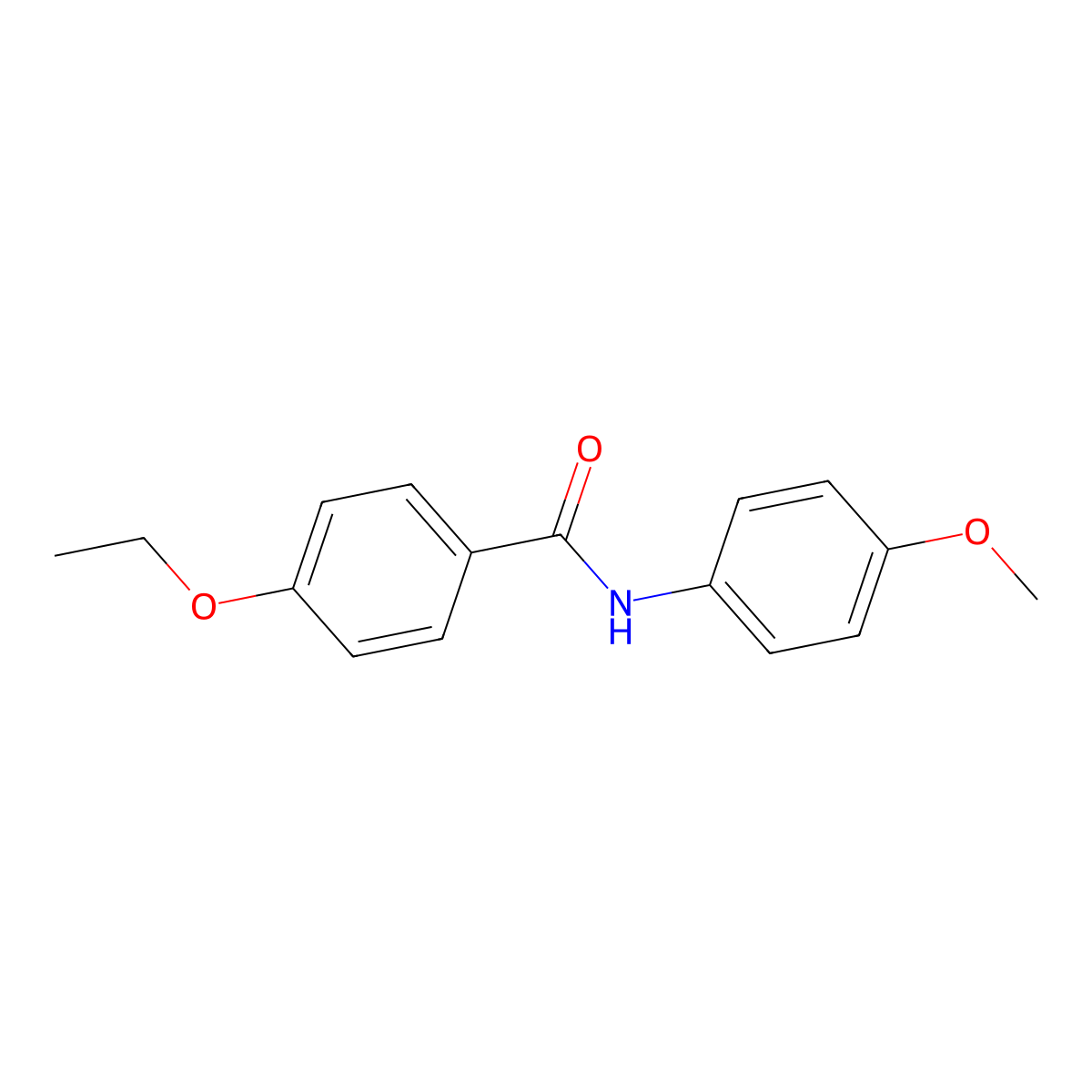 4-ethoxy-N-(4-methoxyphenyl)benzamide molecular structure, CAS 346692-83-9
