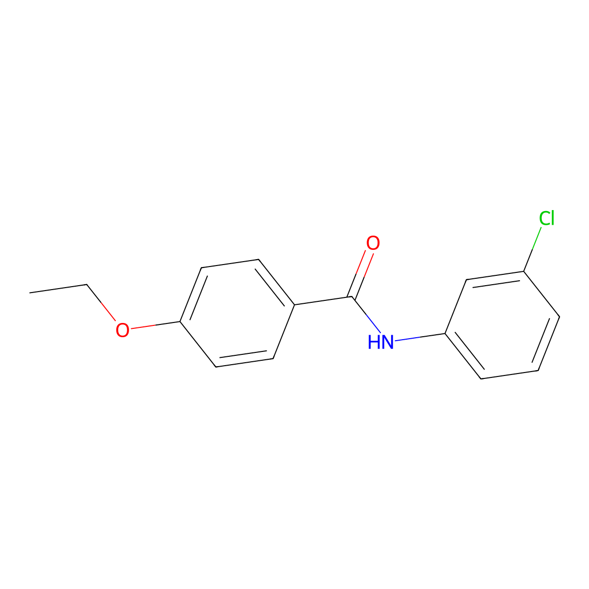 N-(3-chlorophenyl)-4-ethoxybenzamide molecular structure, CAS 346692-88-4