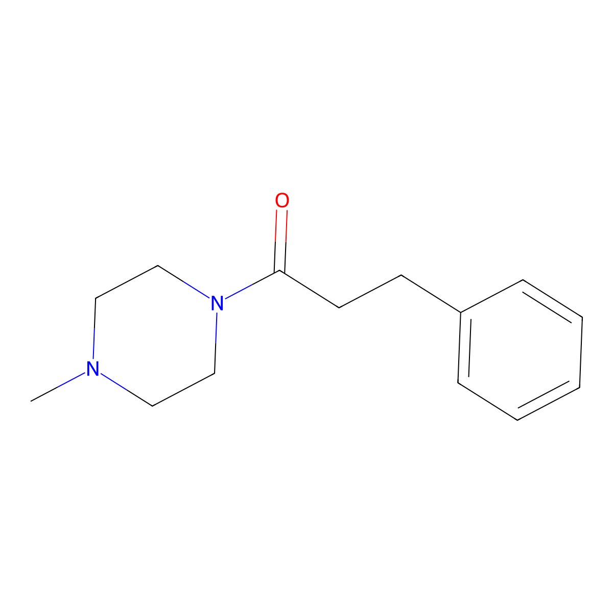 1-(4-Methylpiperazin-1-yl)-3-phenylpropan-1-one molecular structure, CAS 346692-97-5