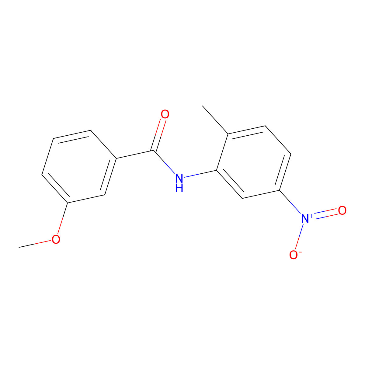 3-methoxy-N-(2-methyl-5-nitrophenyl)benzamide molecular structure, CAS 346692-99-7