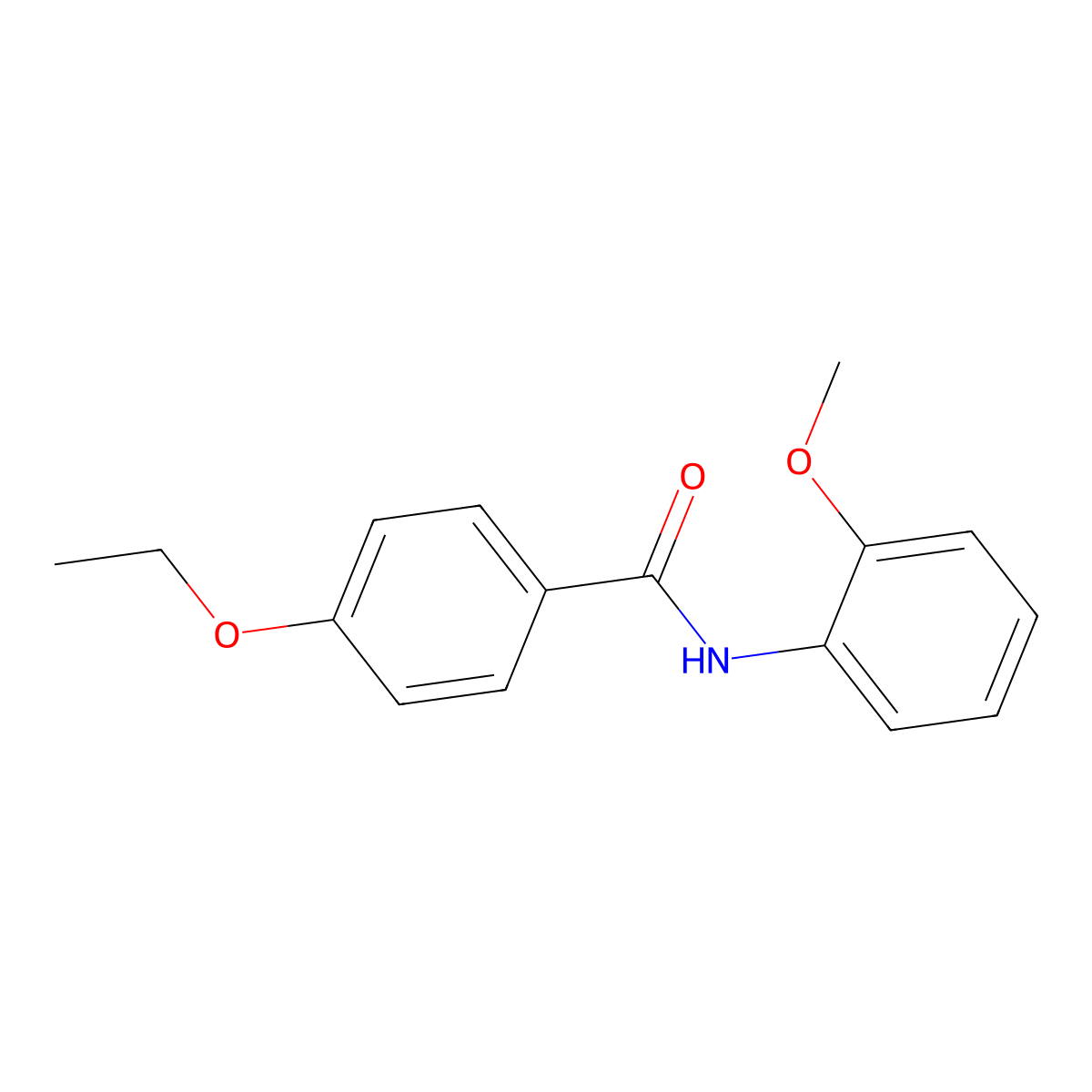 4-ethoxy-N-(2-methoxyphenyl)benzamide molecular structure, CAS 346693-00-3