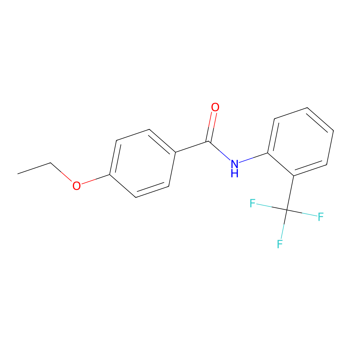4-ethoxy-N-[2-(trifluoromethyl)phenyl]benzamide molecular structure, CAS 346693-07-0
